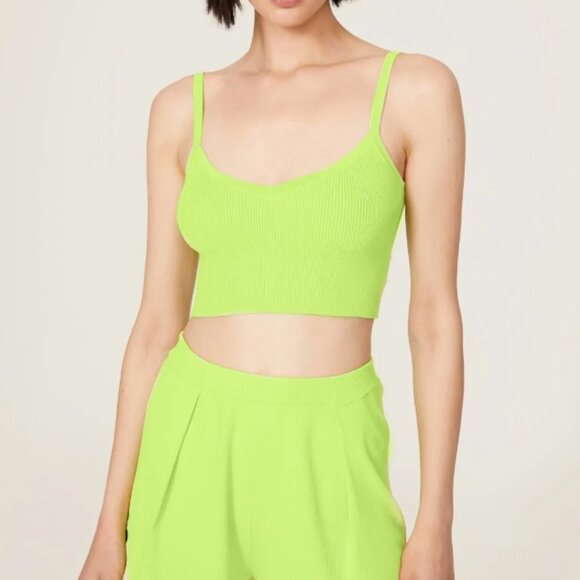 LAPOINTE Green Cropped Tank size medium - Picture 2 of 9